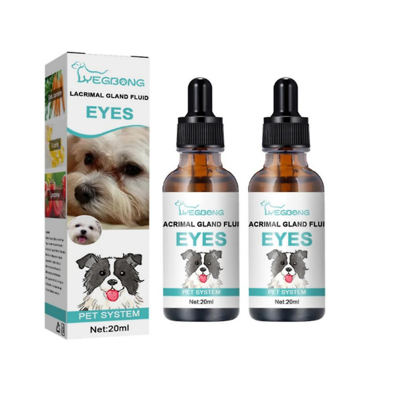 2x Détachant Tear Nettoyant sûr et facile pour les gouttes pour chiens et chats