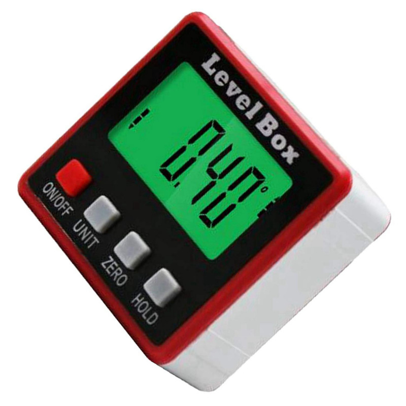 Mini Lcd Digital Inclinometer Protractor Bevel Angle Gauge Magnet Base Gracious