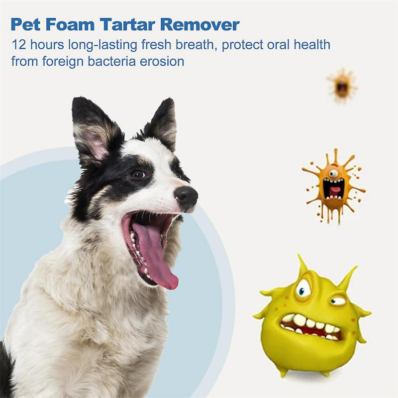 3pcs 60ml Spray De Nettoyage Des Dents Pour Chiens Et Chats Animaux De Compagnie Oral Mauvaise Haleine Plaque