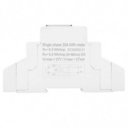 220V 5(30)A Digital LCD Single Phase 1P DIN-Rail Electric Energy Meter Electronic KWh Meter for Home Use