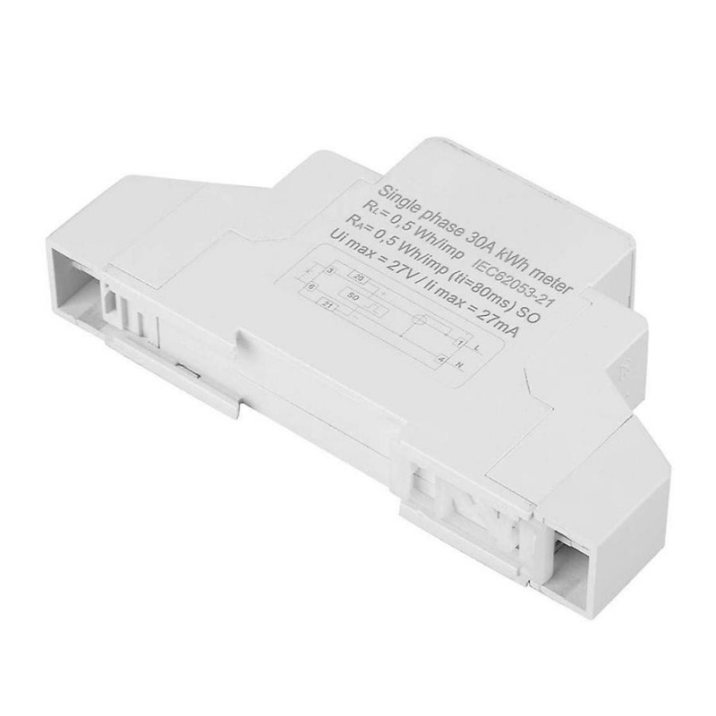 220V 5(30)A Digital LCD Single Phase 1P DIN-Rail Electric Energy Meter Electronic KWh Meter for Home Use