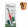 Pet Toothbrush Set, 3-Piece (Includes Toothpaste, Finger Brush and Toothpaste), Pet Oral Care