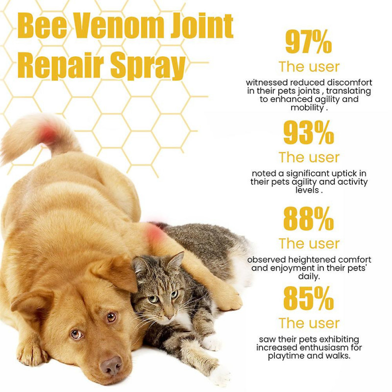 Yegbong Pet Joint Repair Spray Pet Joint Care soulage l’inconfort articulaire des animaux de compagnie et la [...]