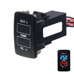 Dual Temperature Display Inside and Outside the Car Dual Temperature Sensor for Fit Jazz City Accord