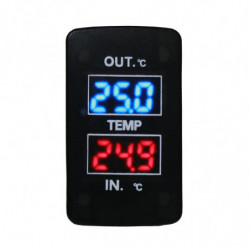 Dual Temperature Display Inside and Outside the Car Dual Temperature Sensor for Fit Jazz City Accord