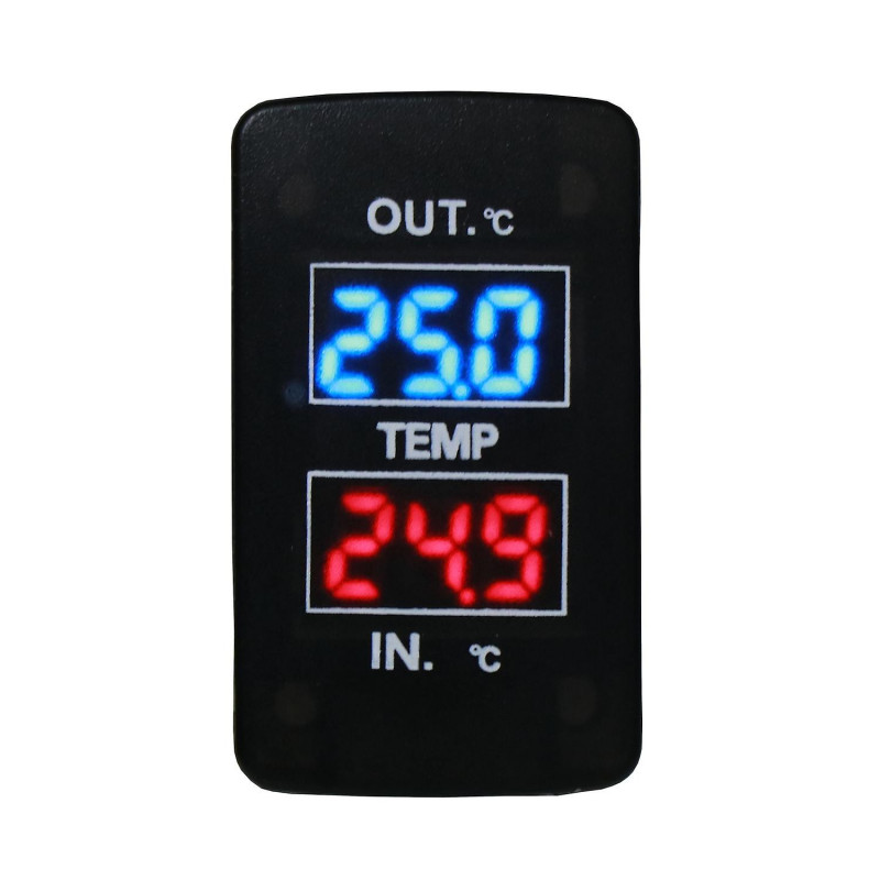 Dual Temperature Display Inside and Outside the Car Dual Temperature Sensor for Fit Jazz City Accord