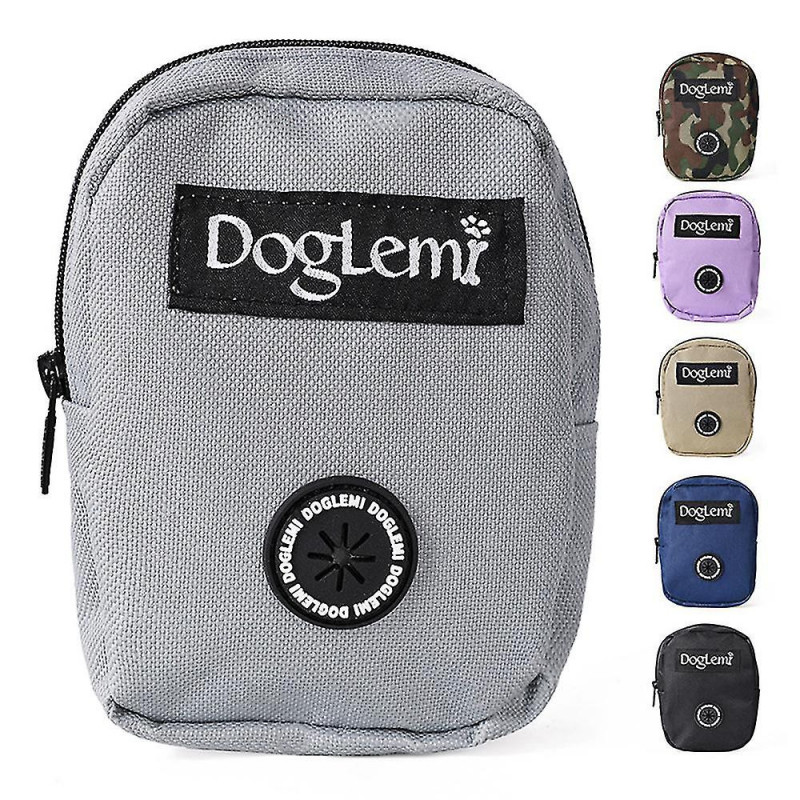 Dog Snack Pouch Built-in Dog Waste Bag Dispenser Portable Dog Training Bag