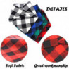 4pcs Plaid Dog Bandanas, triangle écharpe réversible pour animaux de compagnie pour garçon et fille