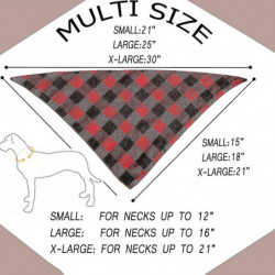 4pcs Plaid Dog Bandanas, triangle écharpe réversible pour animaux de compagnie pour garçon et fille