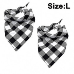 2 Pcs Dog Bandana Noël Classique Plaid Pet Bandana Foulard