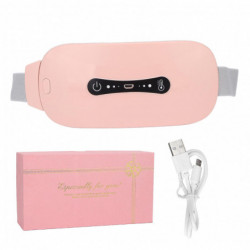 Menstrual Heating Pad 3 Gears Adjustable Cramp Heating Belt Waist Support Heating BeltPink