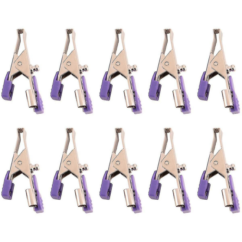 10pcs électrodes à clip d’alligator ECG/ECG réutilisables pour animaux, animaux domestiques, chiens, chats et [...]