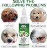 Gouttes ophtalmiques pour animaux de compagnie Lubrifiant nettoyant pour les yeux, enlever les marques de larmes [...]