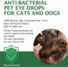 Gouttes ophtalmiques pour animaux de compagnie Lubrifiant nettoyant pour les yeux, enlever les marques de larmes [...]