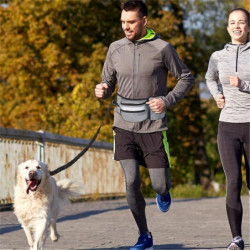 Dogs Outdoor Treat Pouch With Bottle Holder Poopbag Dispenser Pet Travel Supply