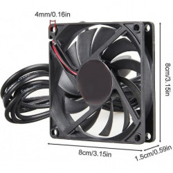 Aquarium Cooling Fan, Fish Tank Heat Dissipation Fan Super Quiet Reptiles Terrarium Fan For Salt & Fresh Water JP