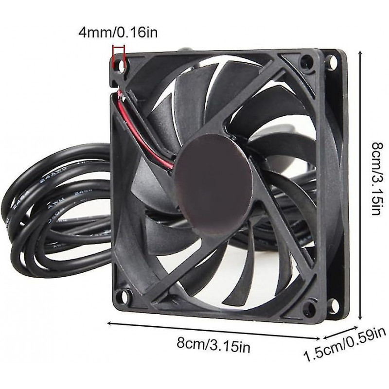 Aquarium Cooling Fan, Fish Tank Heat Dissipation Fan Super Quiet Reptiles Terrarium Fan For Salt & Fresh Water JP