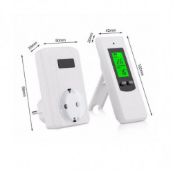 Digital Temperature , Temperature Wireless Tat Ing Socket And Remote Le
