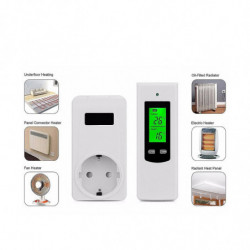 Digital Temperature , Temperature Wireless Tat Ing Socket And Remote Le