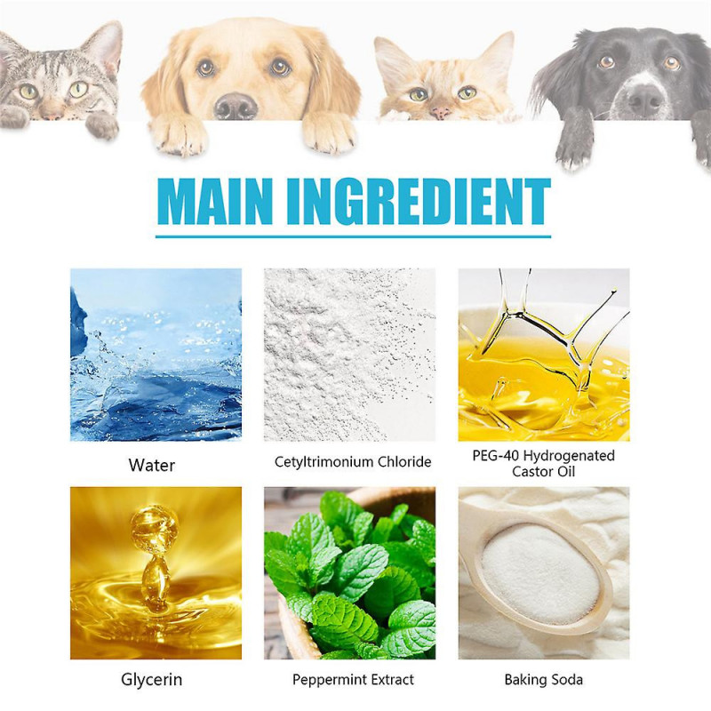 Teeth Cleaning Wipes for Dogs & Cats,- Freshens Breath, No-Rinse Dog Finger Toothbrush