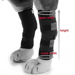 Mimigo Strip-pair Dog Rear Leg Brace Canine Rear Hock Joint Support avec sangles réfléchissantes de sécurité pour [...]