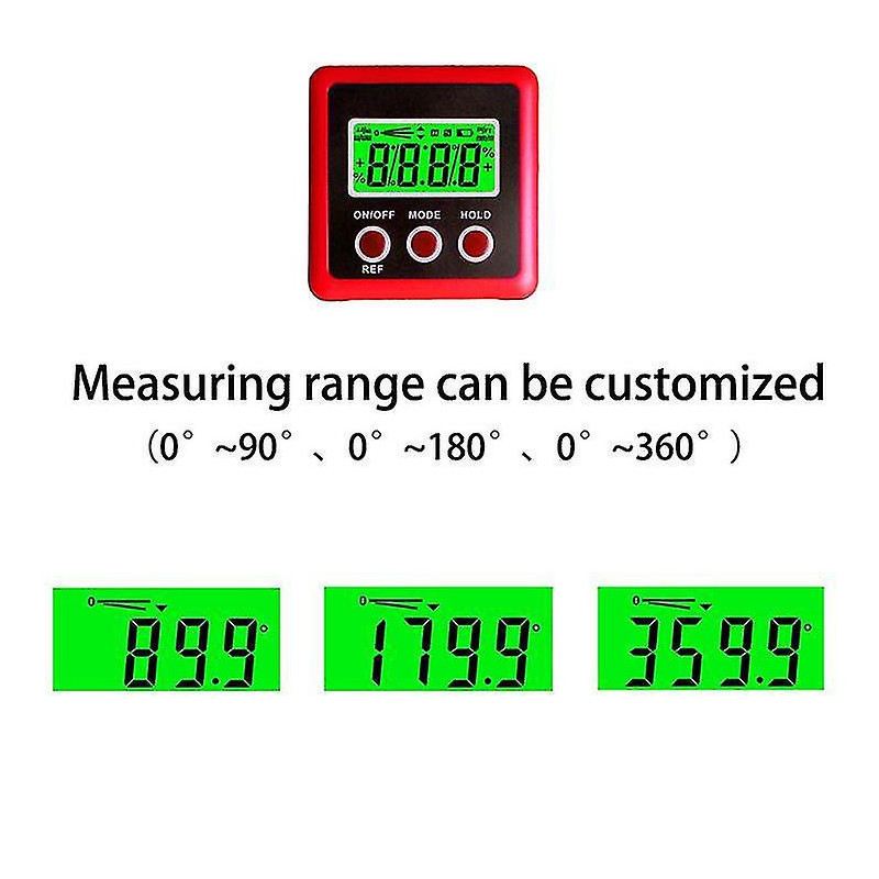 Angle Measurer Digital Lcd Digital Goniometers Shell Chamfer Inclinometer Waterproof Protractor For