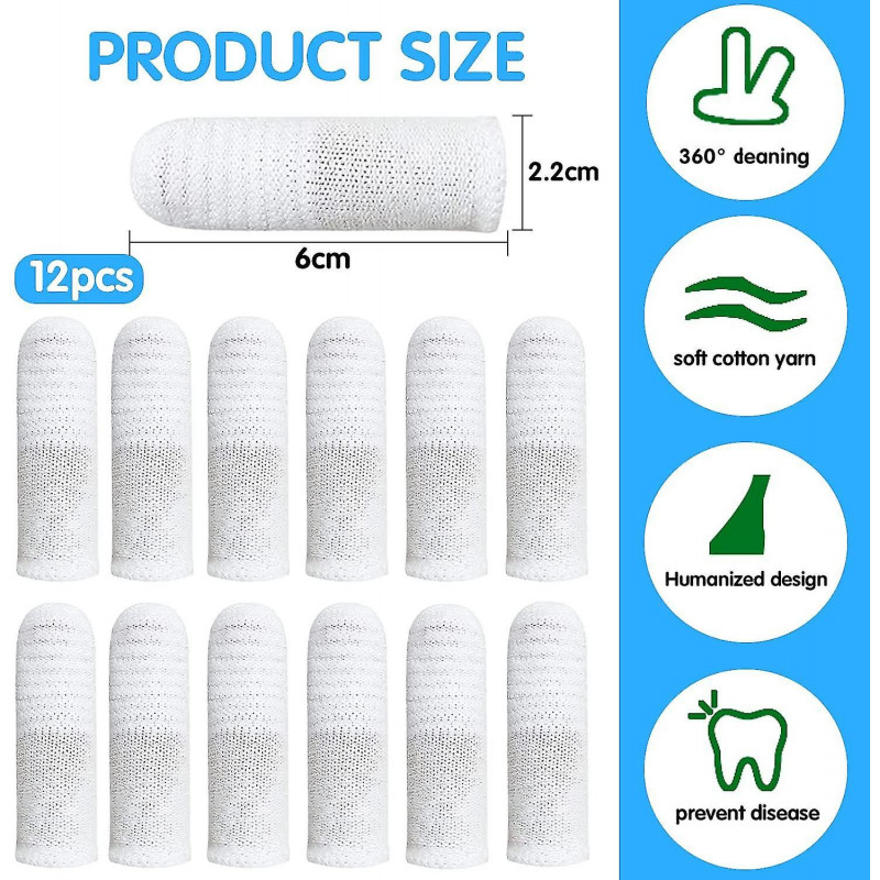 Pet Finger Toothbrush, 12 Pieces Dog Toothbrushes, Dog Toothbrush, Cat Toothbrush, Pets Teeth Cleaning Toothbrush, [...]