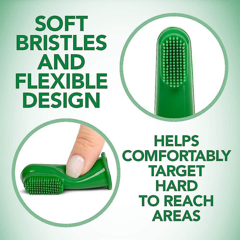 Dog Toothbrush | Easy To Clean Dog Teeth | Perfect For Dogs And Cats | Comes With 10 Soft Finger Brushes Per Pack