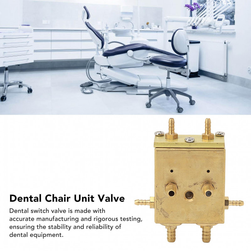 2 sets 8 Connections Dental Chair Unit Copper Accessory Valve Dental Water Valve Switch For Clinic