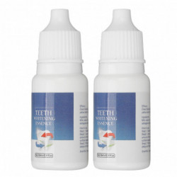 2 sets 2pcs 10ml Whitening Teeth Oral Serum Removes Plaque Stains Hypoallergenic Temporary Teeth Whitening Liquid
