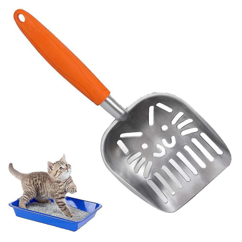 Cat Litter Scoop, Litter Scoop For Dogs & Cats, Comfortable Rubber Handle Litter Box Scoop, Stainless Steel Scoop [...]
