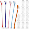 Set Of 15, Pet Toothbrush Set, 5 Dual Headed Toothbrush Dog Toothbrush And 10 Finger Toothbrush For Dog And Cat [...]