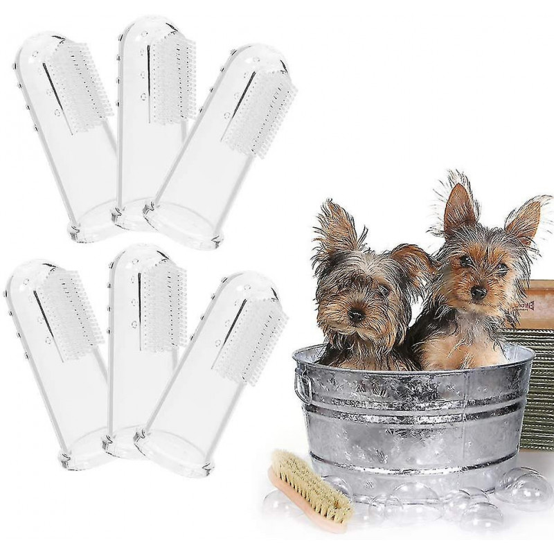 Pet Finger Toothbrush, 12 Pieces Dog Toothbrushes, Dental Hygiene Brushes For Dog And Cat, Silicone Dog Toothbrush [...]