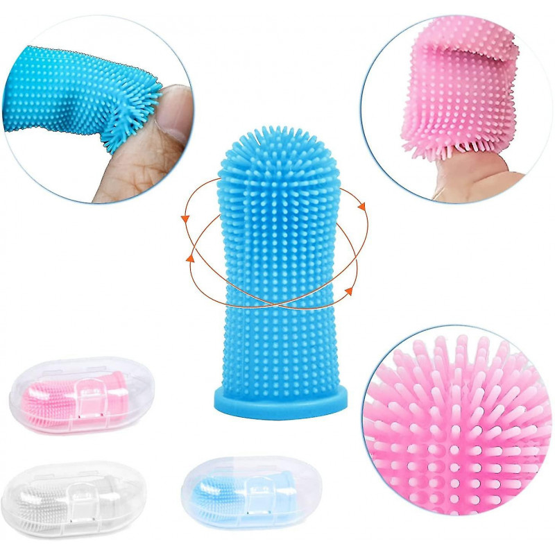 Dog Toothbrush Cat Toothbrush Tooth Laying Pet Finger Toothbrush For Dogs Cats And Pets Tooth Laying Silicone Dog [...]