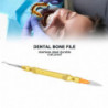 2 sets Dental Bone File Stainless Steel Portable Double Headed Tooth Filler With 2pcs Replaceable Heads