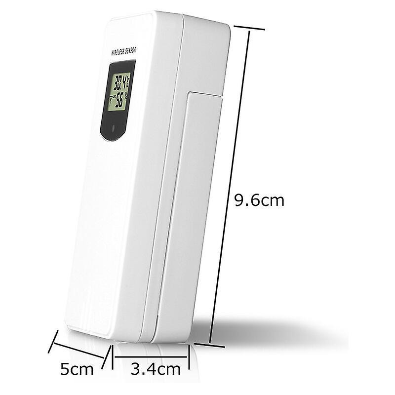 Weather Station Accessories Wireless Sensor Probe Temperature Monitor Outdoor Replacement Sensor Neutral White [...]