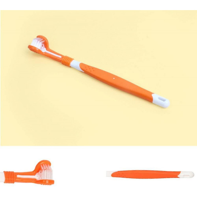 Dog Tooth Cleaner, Pet Toothbrush, 2 Pieces Triple Ko Toothbrush With 8 Pieces Soft Finger Toothbrush Silica Gel, [...]