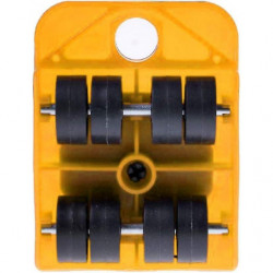 Furniture Lifter Slides Move Roller Tools Max 150kg 360 Rotation Pad 100x80mm - Yellow, 10x8cm10x8cm Yellow