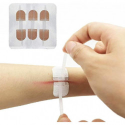Fermetures de plaies d’urgence Bandages adhésifs pansements, autocollants de point de fermeture éclair pour le [...]
