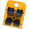 Furniture Lifter Slides Move Roller Tools Max 150kg 360 Rotation Pad 100x80mm - Yellow, 10x8cm10x8cm Yellow