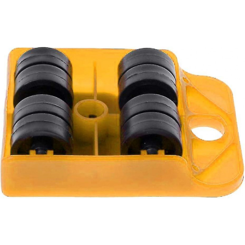 Furniture Lifter Slides Move Roller Tools Max 150kg 360 Rotation Pad 100x80mm - Yellow, 10x8cm10x8cm Yellow