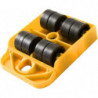 Furniture Lifter Slides Move Roller Tools Max 150kg 360 Rotation Pad 100x80mm - Yellow, 10x8cm10x8cm Yellow