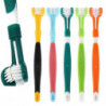 Brosse à dents pour chien à trois côtés Réduire le tartre / Les dents de chat pour animaux de compagnie Nettoyage [...]