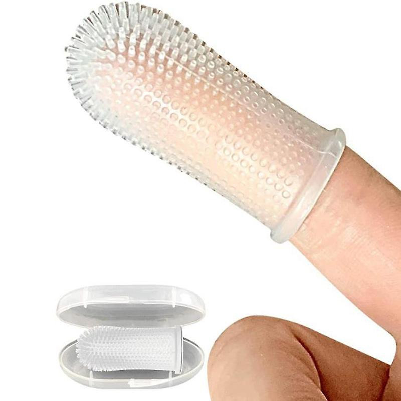 Super Soft Pet Finger Toothbrush Dog Brush Bad Breath Tartar Teeth Care Tool