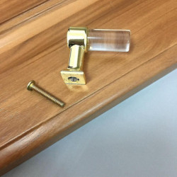 Elegant Decoration Furniture Door Knobs Decorative Door Handle Knobs Clear Acrylic Door Handle , 40mm A