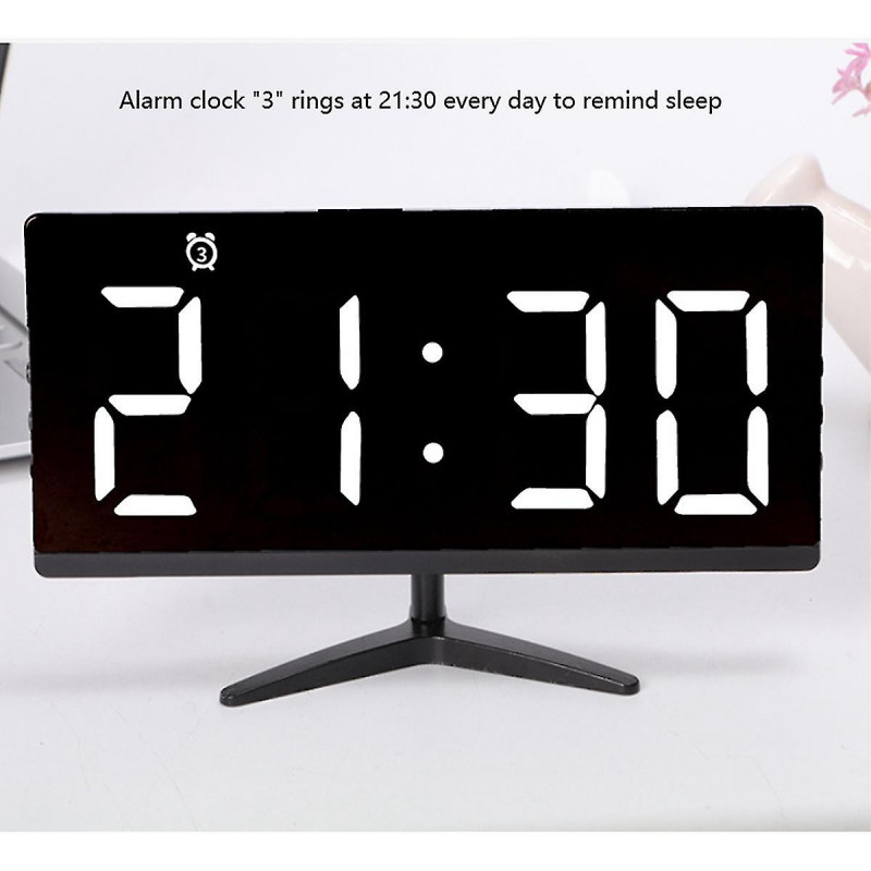 Led Digital 's Electronic Temperature C With Snooze Funct Desk C Li