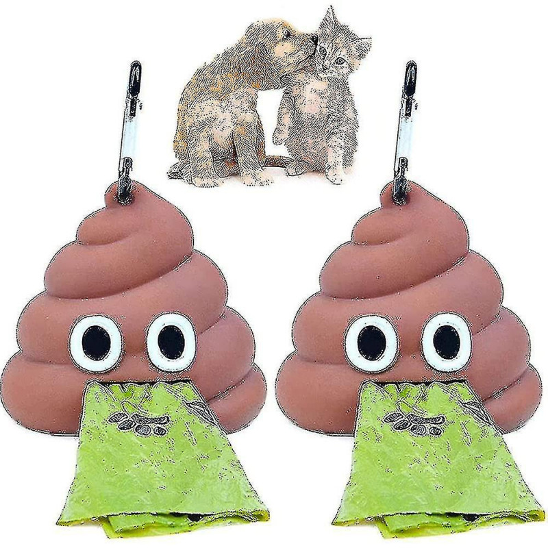 2 Pieces Dog Poop Waste Bag Holder, Waste Bags Dispenser, Waste Bags Holder, Pet Dog Waste