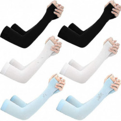 6pcs Sports Arm Sleeves For Women, Men Uv, Sun Protection Cover Tattoo 6pcs Sports Arm Sleeves For Women, Men Uv, Sun Protection Cover Tattoo