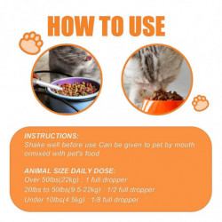 Soulagement de l’anxiété des animaux de compagnie Supplément calmant d’huile essentielle Anorexie pour les chats [...]