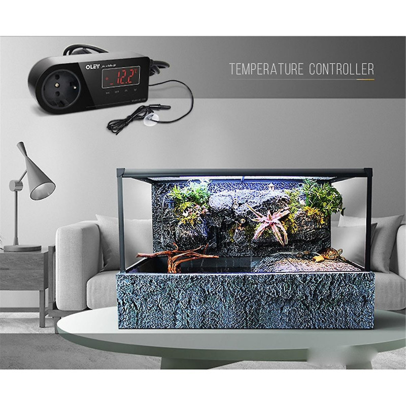 European Standard Thermostat Pet Smart Switch Aquarium Reptile Heating Digital Display Electronic